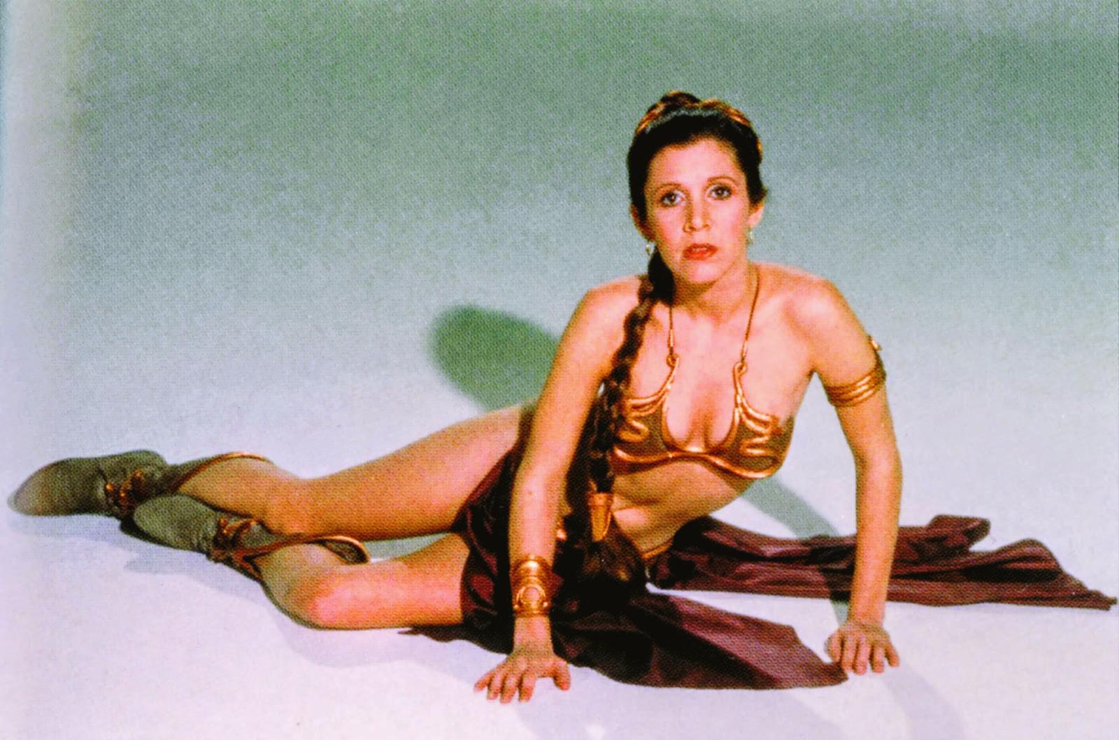 Throbbing hard for Carrie Fisher as Slave Leia. Let's see who else is donating their load for this goddess.