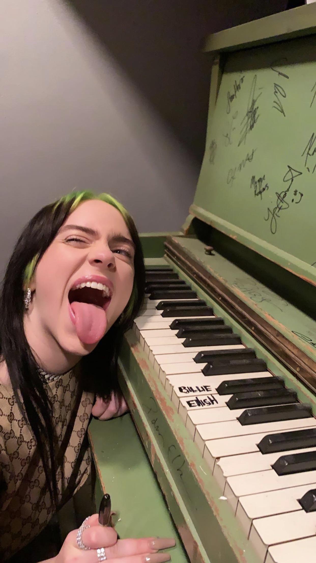 Who’s ready to finish on Billie Eilish’s tongue