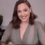 Gal Gadot showing off her bump