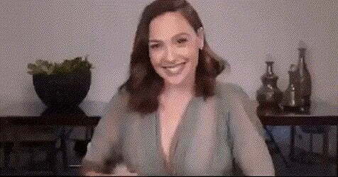 Gal Gadot showing off her bump