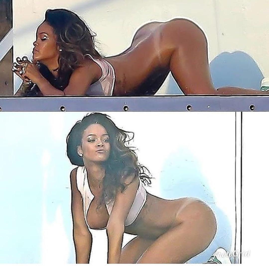 Rihanna and her sexy curves have me pumping hard this morning