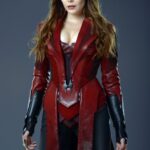 Elizabeth Olsen in leather