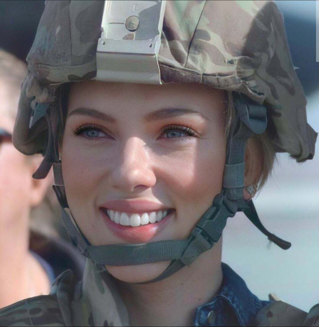 Scarlett Johansson ready for battle
