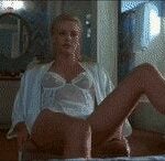 Charlize Theron amazing tits and eat me tease.