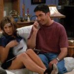 Jennifer Aniston showing us her succulent thighs in Friends.