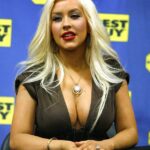 Cleavage of Christina Aguilera