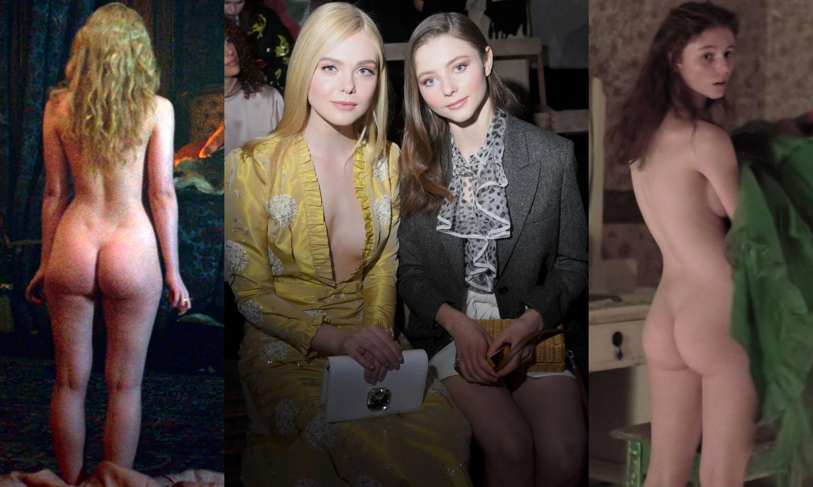 Elle Fanning's meaty ass or Thomasin McKenzie's peachy ass?