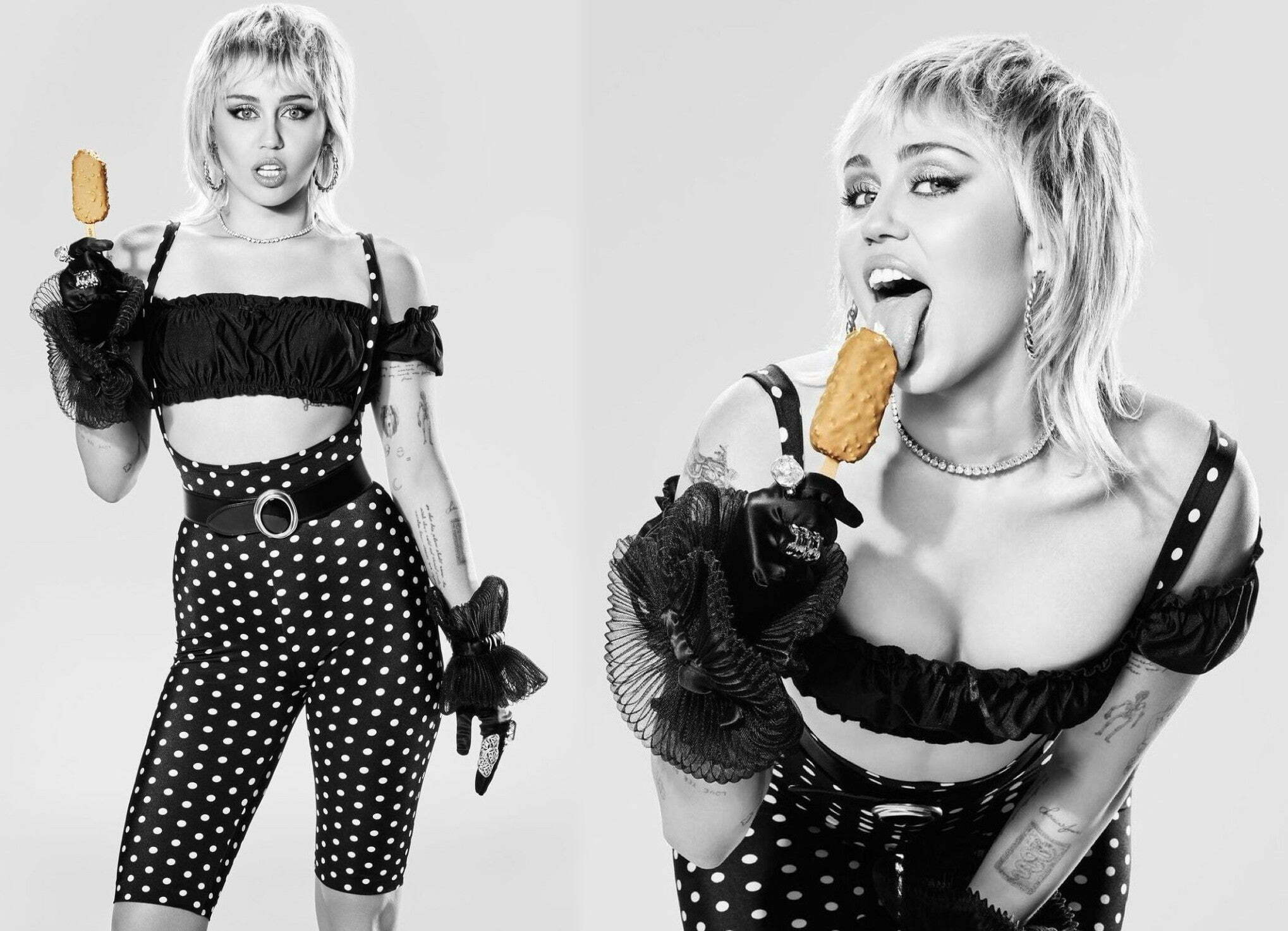 Miley Cyrus couldn't make an icecream ad without creating soft-core porn