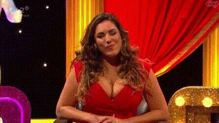 Kelly Brook in Celebrity Juice