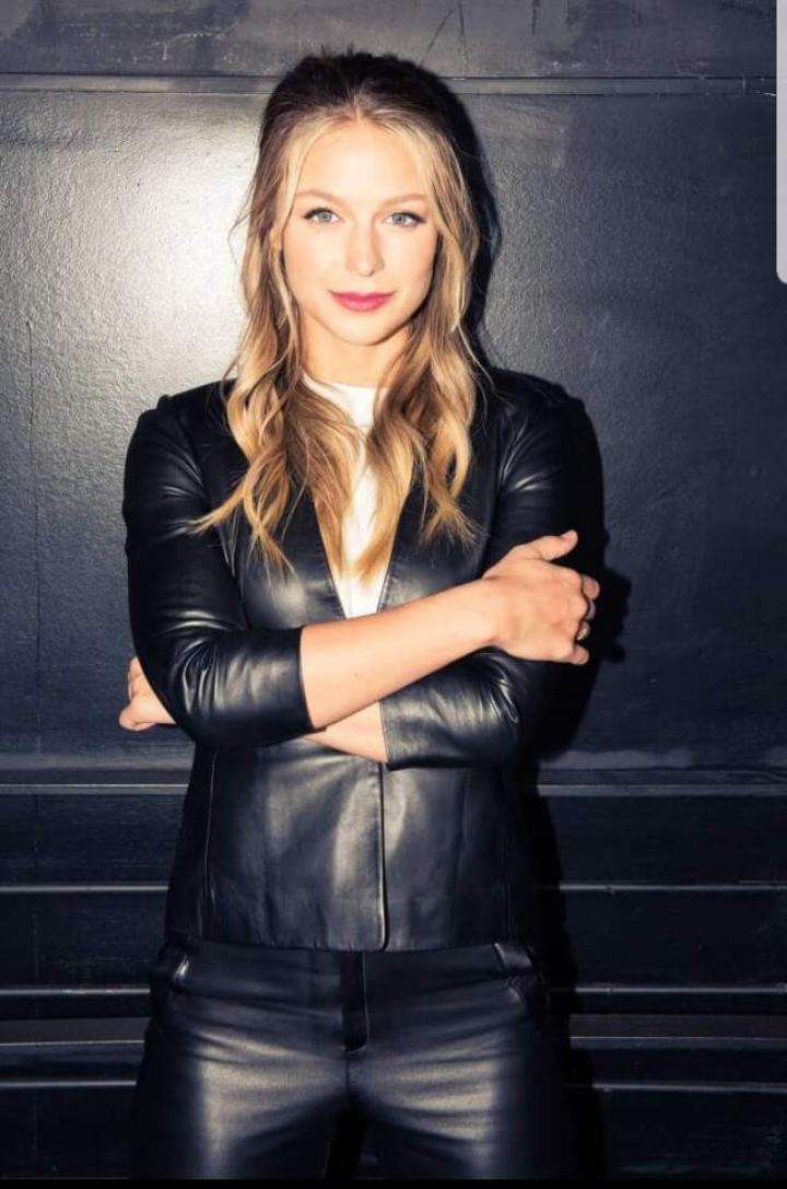Melissa Benoist in leather makes me feel funny things