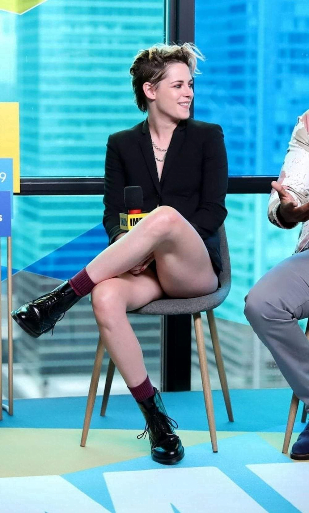 The leggy Kristen Stewart