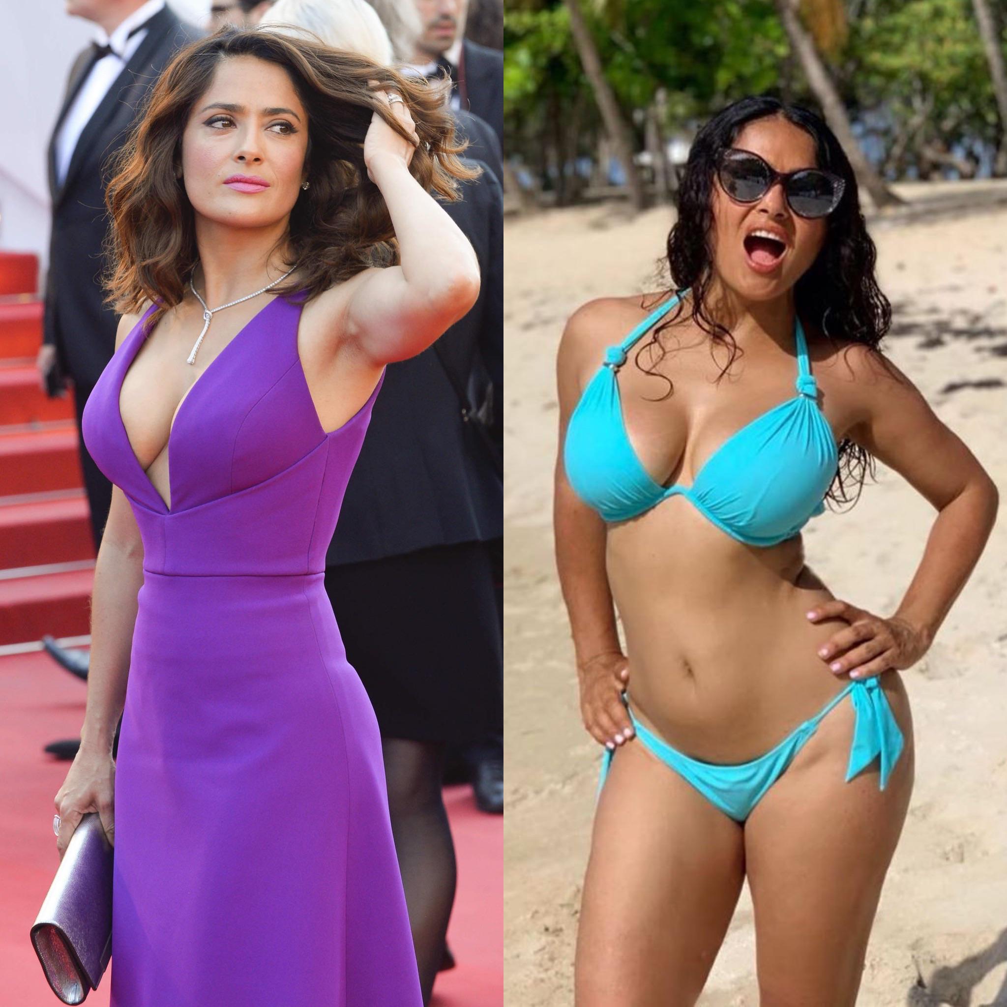 cant get enough of Salma Hayeks fat tits