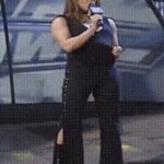 Any WWE fans remember this classic moment? Stephanie McMahon teases her body in front of crowd during Playboy announcement.