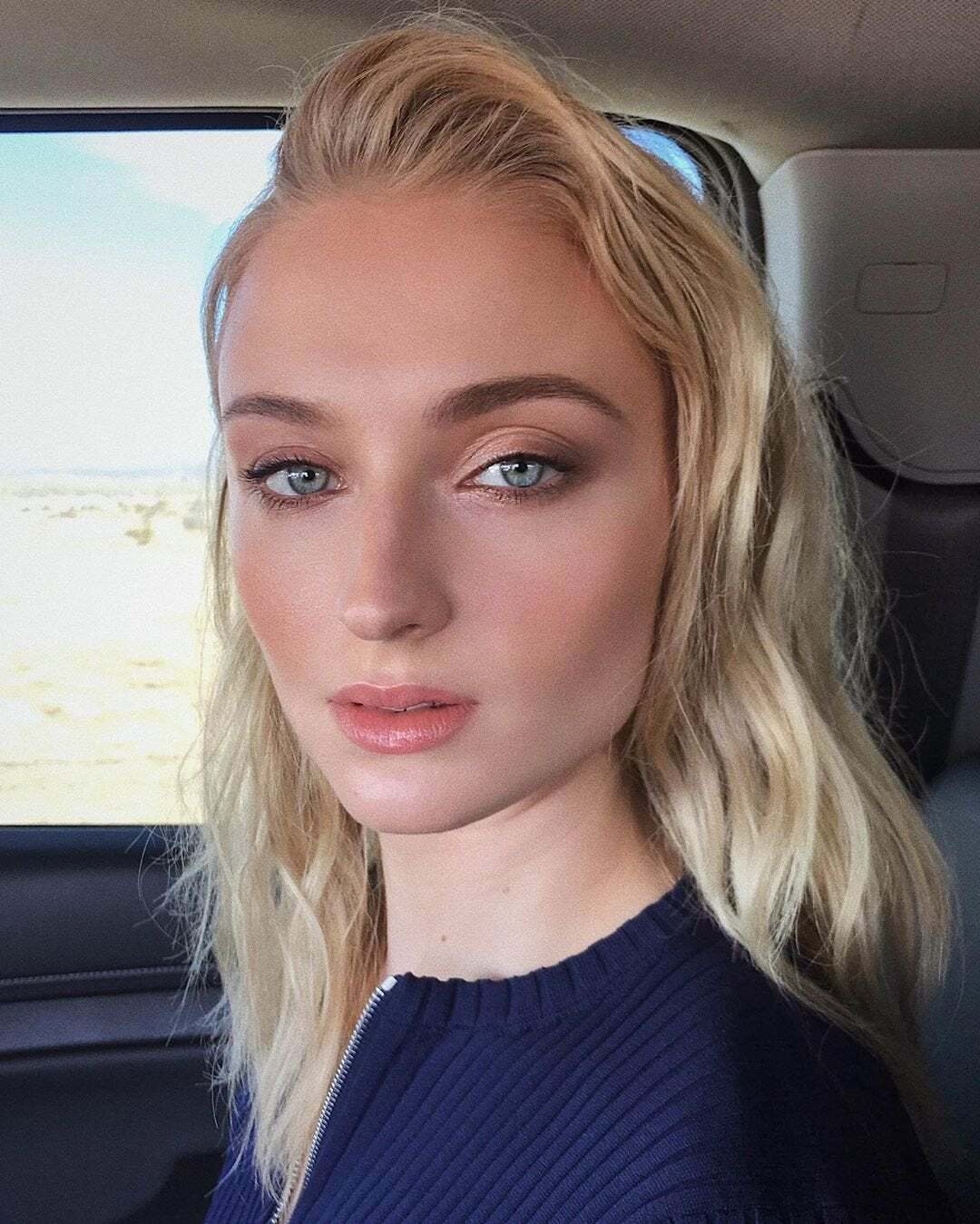 Let's put a bowl beneath her head and find out who can facefuck the most drool out of Sophie Turner's throat