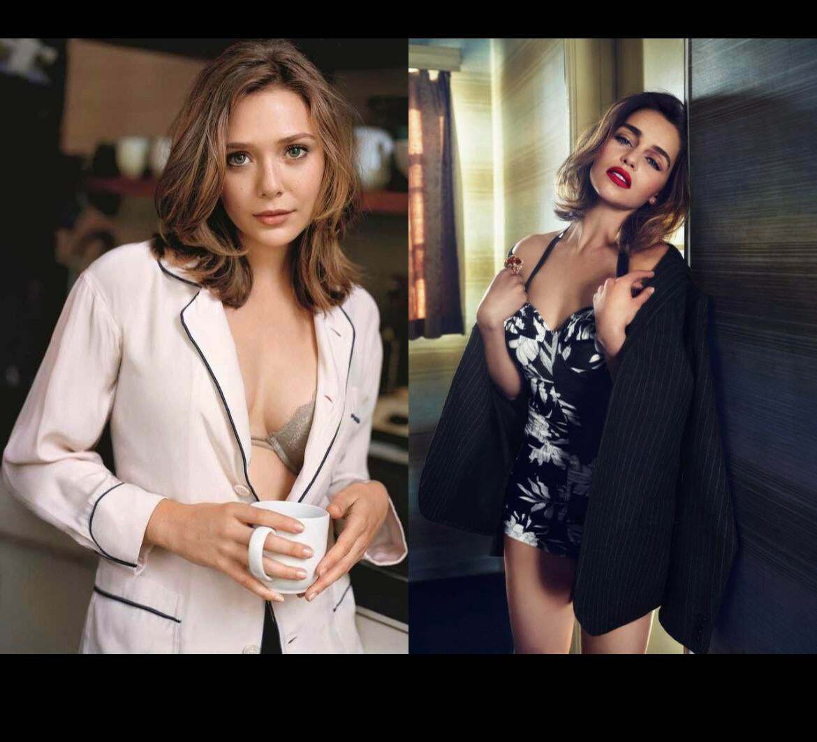 Emilia Clarke and Elizabeth Olsen never fail to get my dick hard I’m soo horny for them …