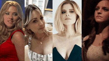 Pick one as your obedient fucktoy and one as your domme (Scarlett Johansson, Kaley Couco, Kate Mara, Emma Watson)