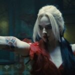 Harley Quinn ( Margot Robbie ) looks the sexiest when embracing the red-and-black aesthetic