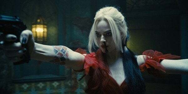 Harley Quinn ( Margot Robbie ) looks the sexiest when embracing the red-and-black aesthetic