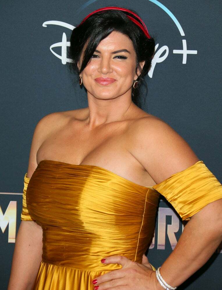 Gina Carano knowing alot of her haters say they don't like her but she knows they jerk to her all the time