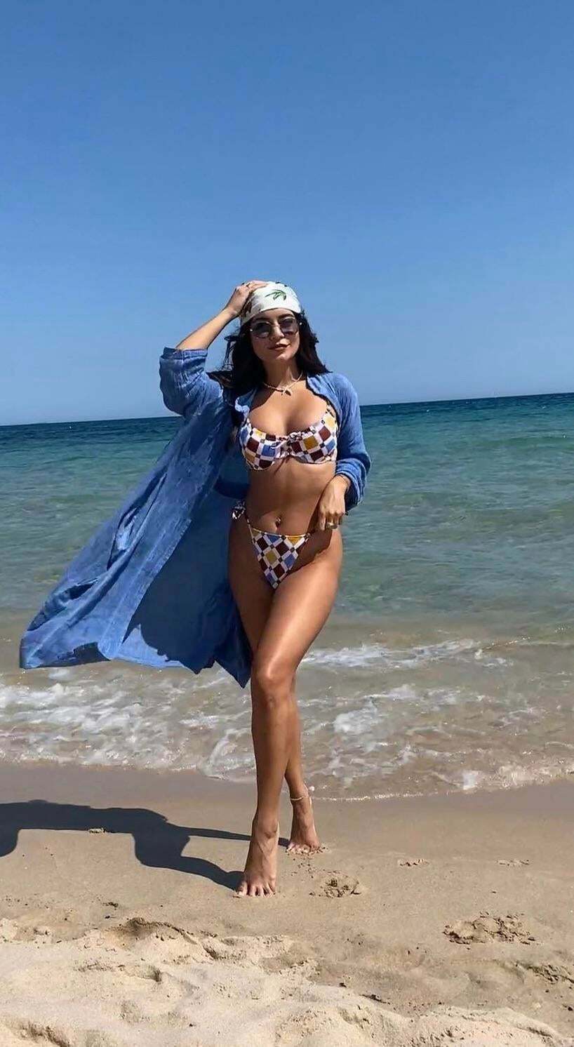 Vanessa Hudgens at the beach