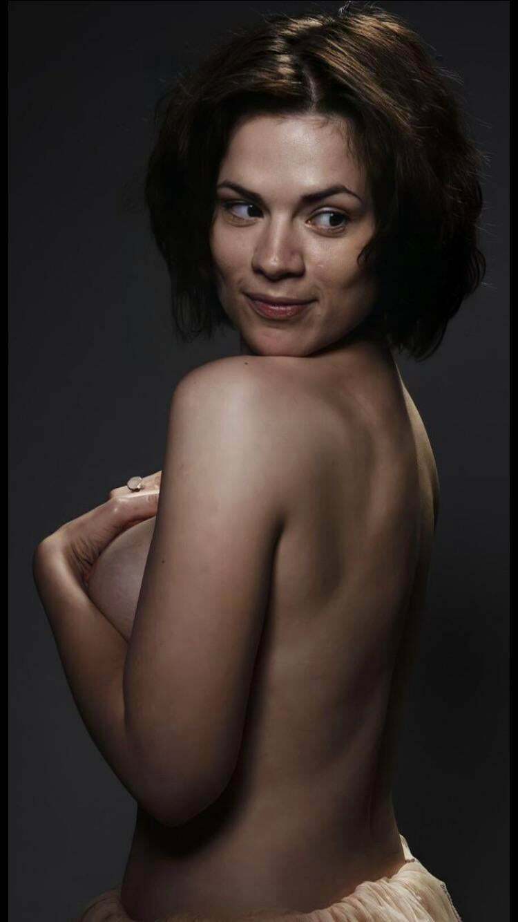 Hayley Atwell showing a bit of nipple