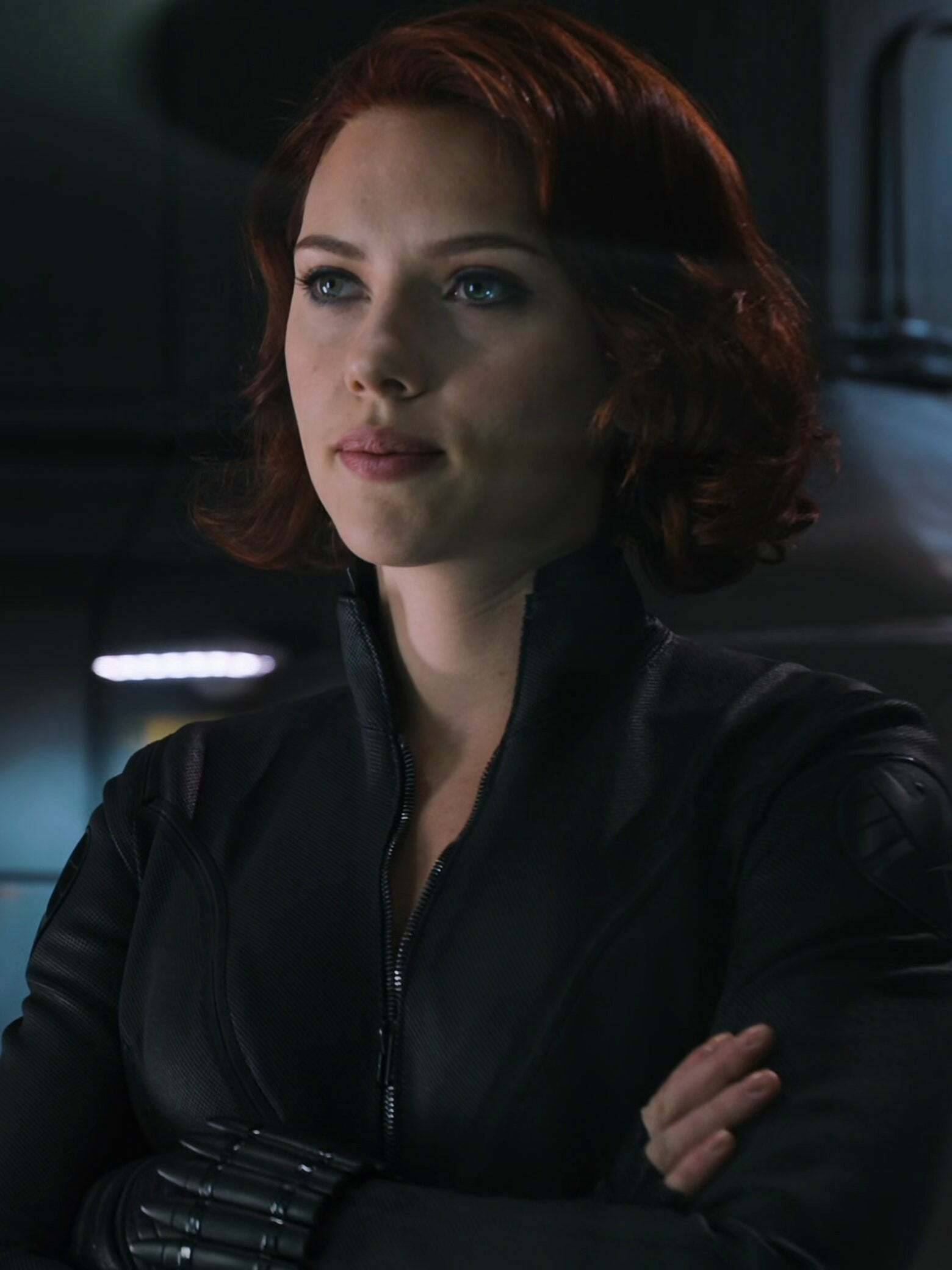 Scarlett Johansson looking smug