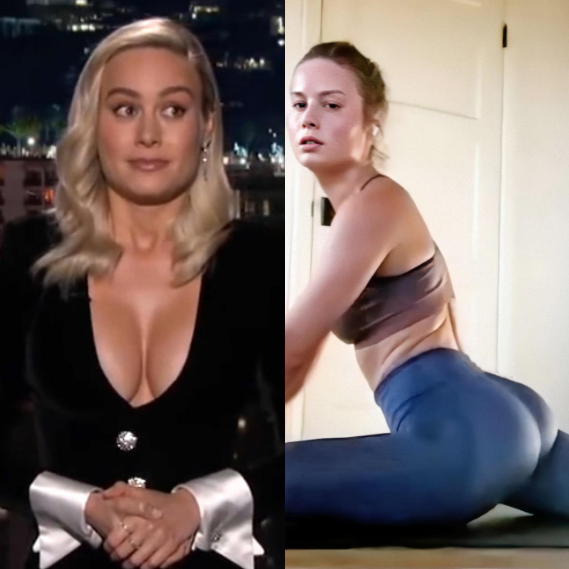 Where are you dropping a load on Brie Larson Ass