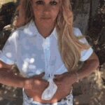 Britney Spears teasing her tits