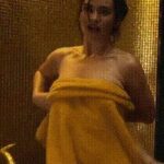 Lily James in a Shower