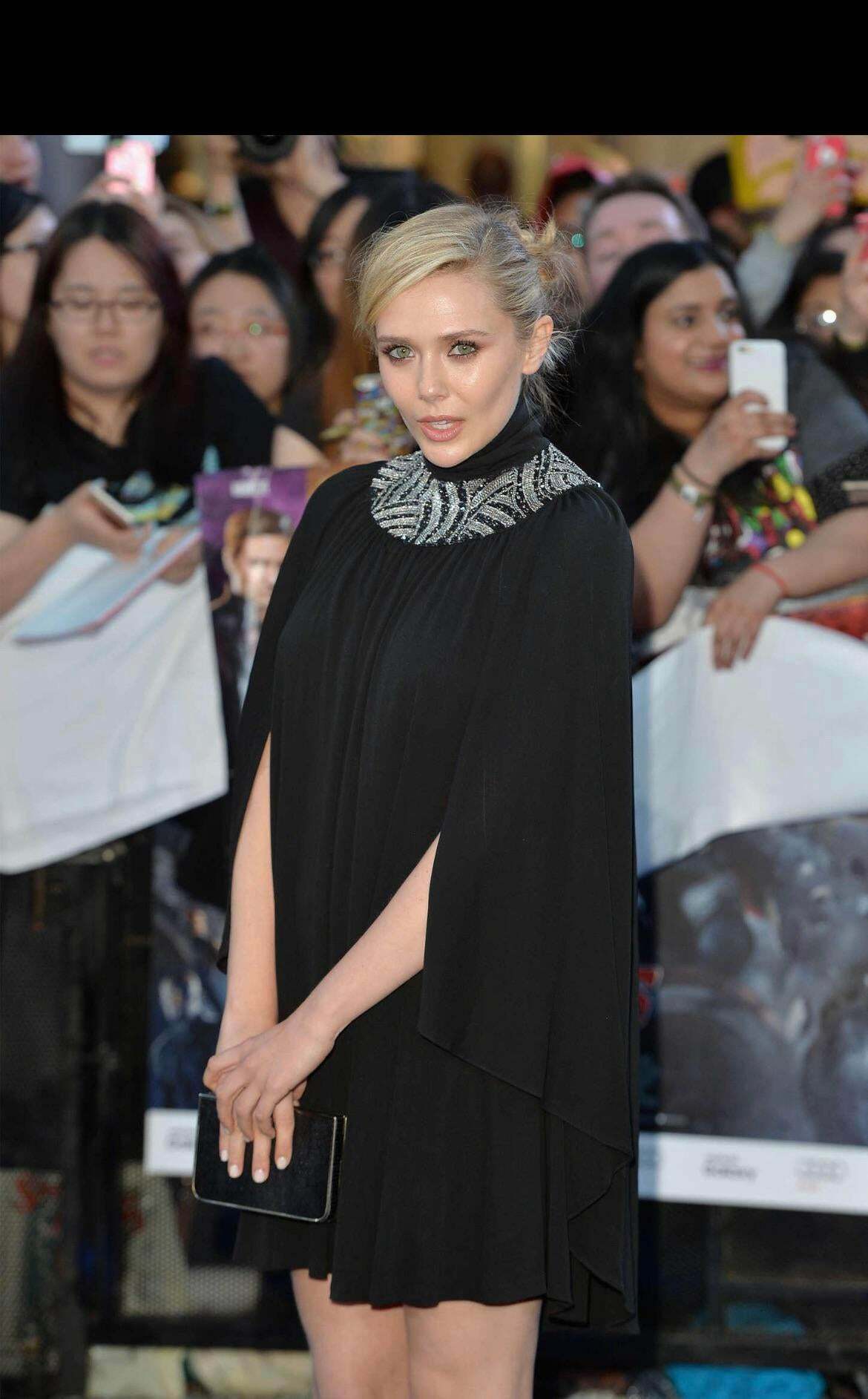 Why does Elizabeth Olsen look like gang boss in that outfit? Wouldn’t wanna get on the bad side of her …