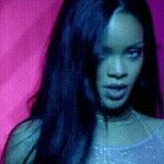 Rihanna - see-thru plots in Work