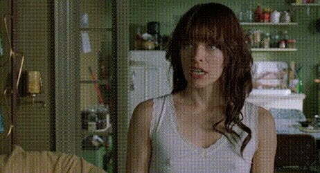 Milla Jovovich full frontal and incredibly hard nipple plots in .45