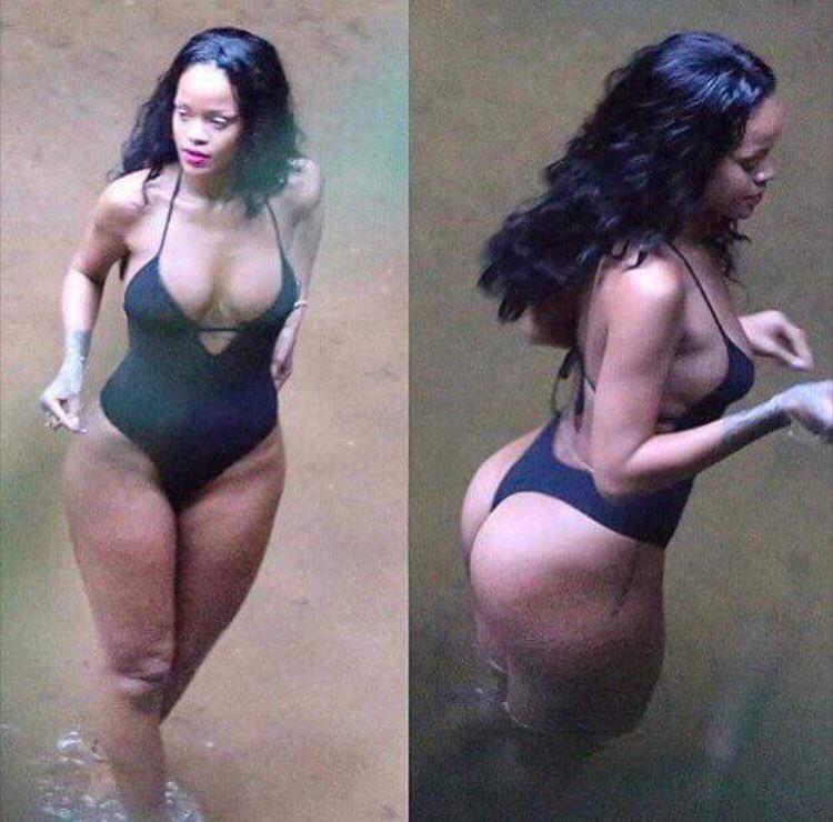 Rihanna’s thick body.