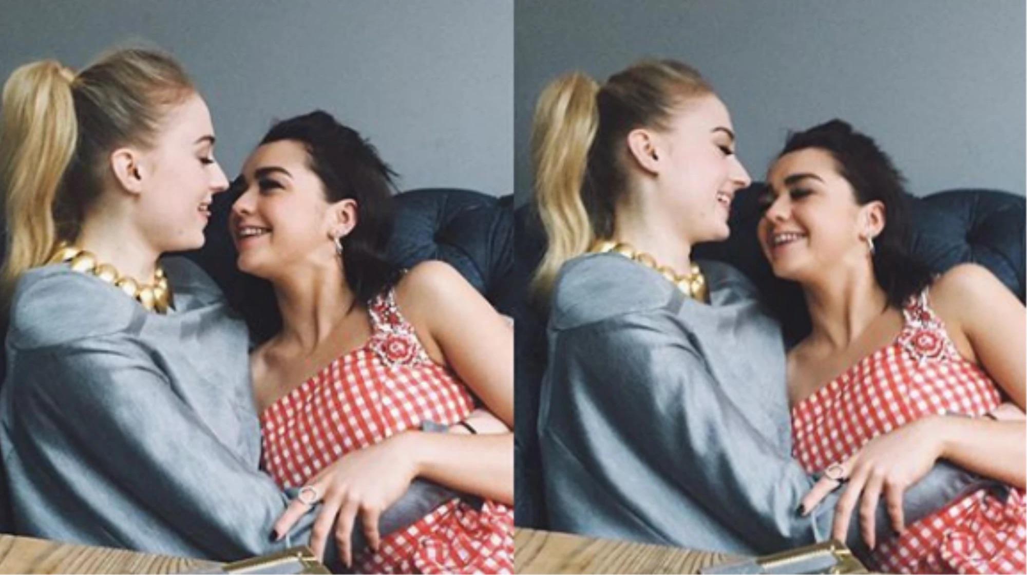 Sophie Turner and Maisie Williams, they’ve definitely fucked, wish I could watch