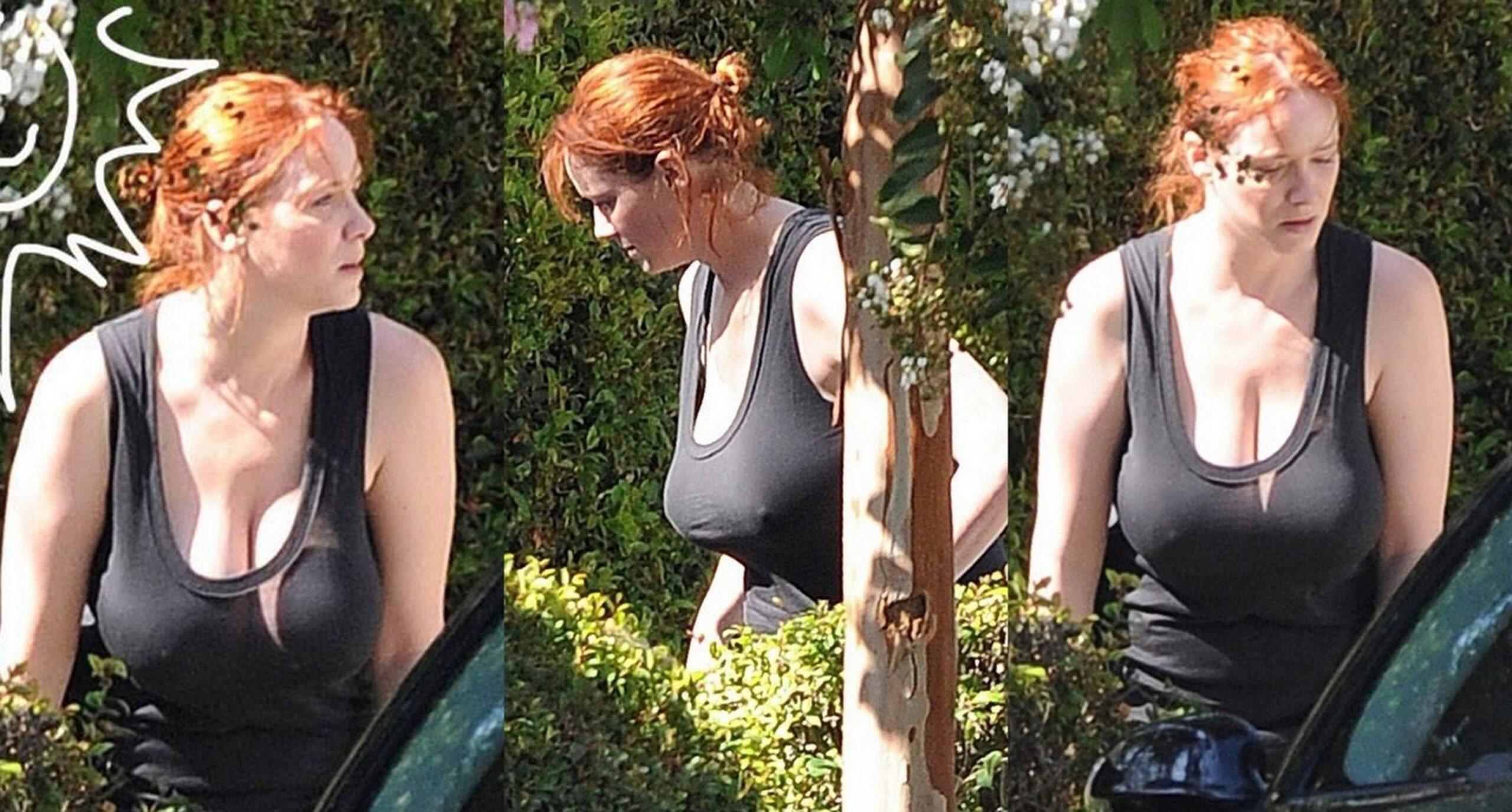 Christina Hendricks has an amazing set of hangers