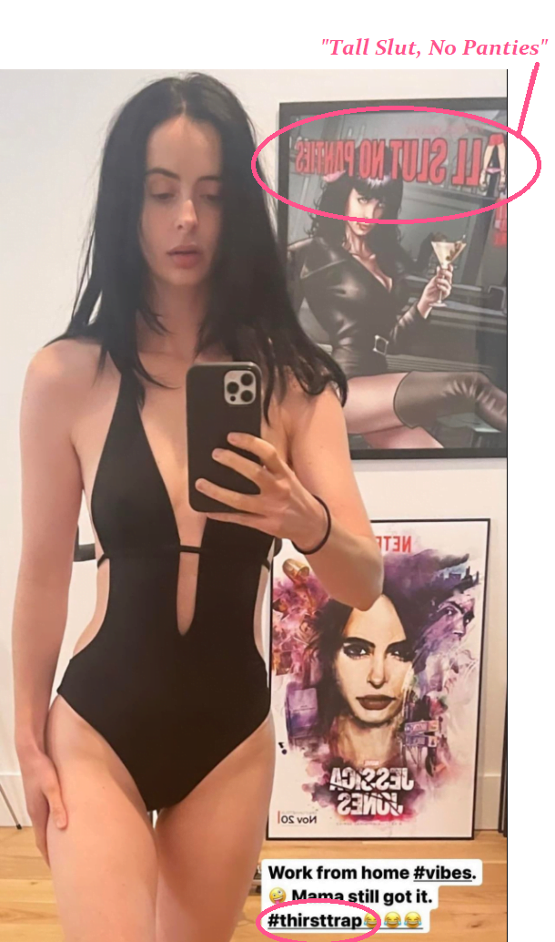 I think Krysten Ritter is trying to tell us something