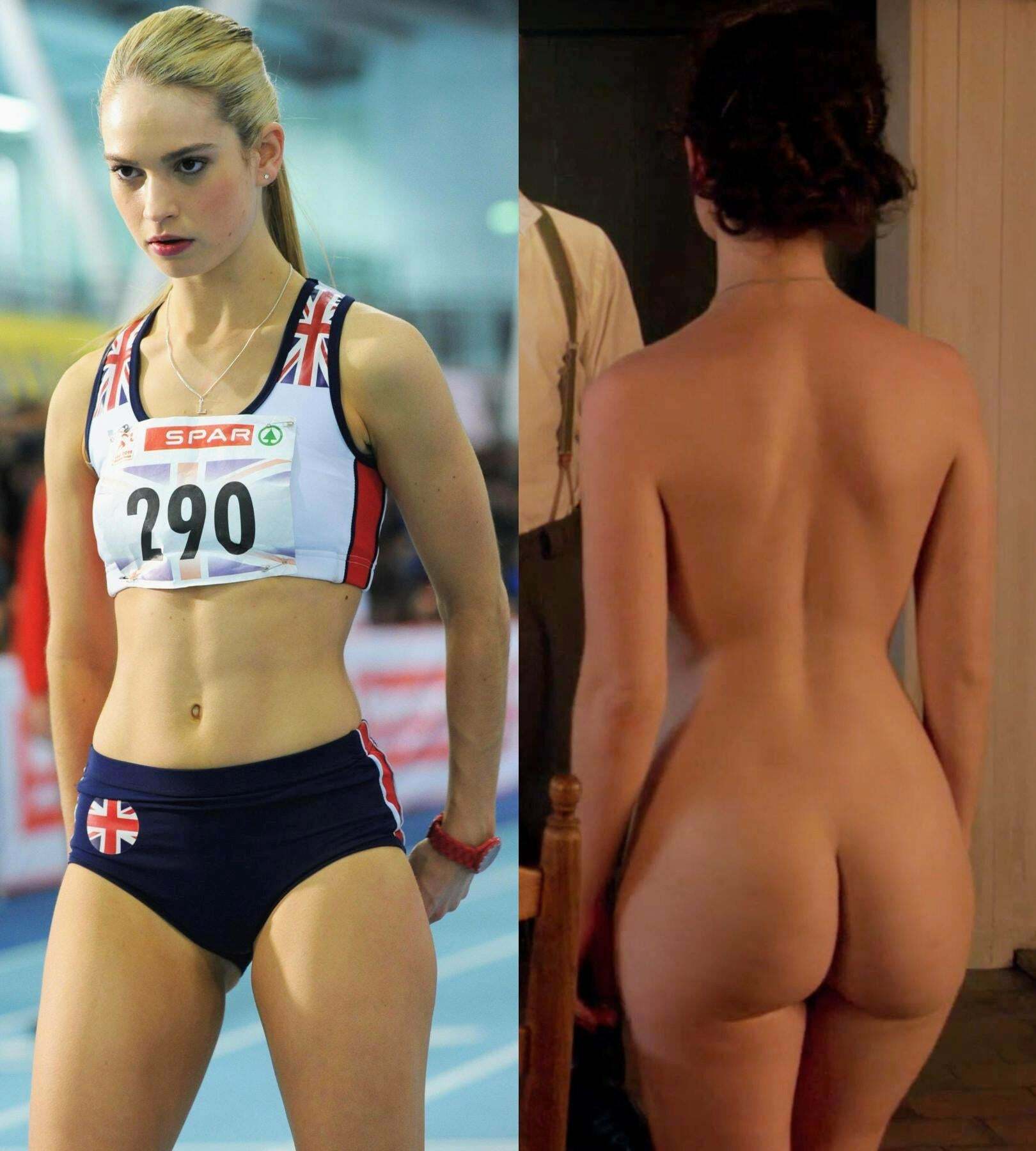 Lily James fit body and nice ass