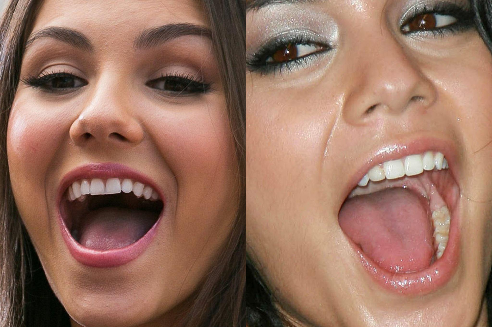 Which mouth would you like to fill with cum? Victoria Justice or Vanessa Hudgens?