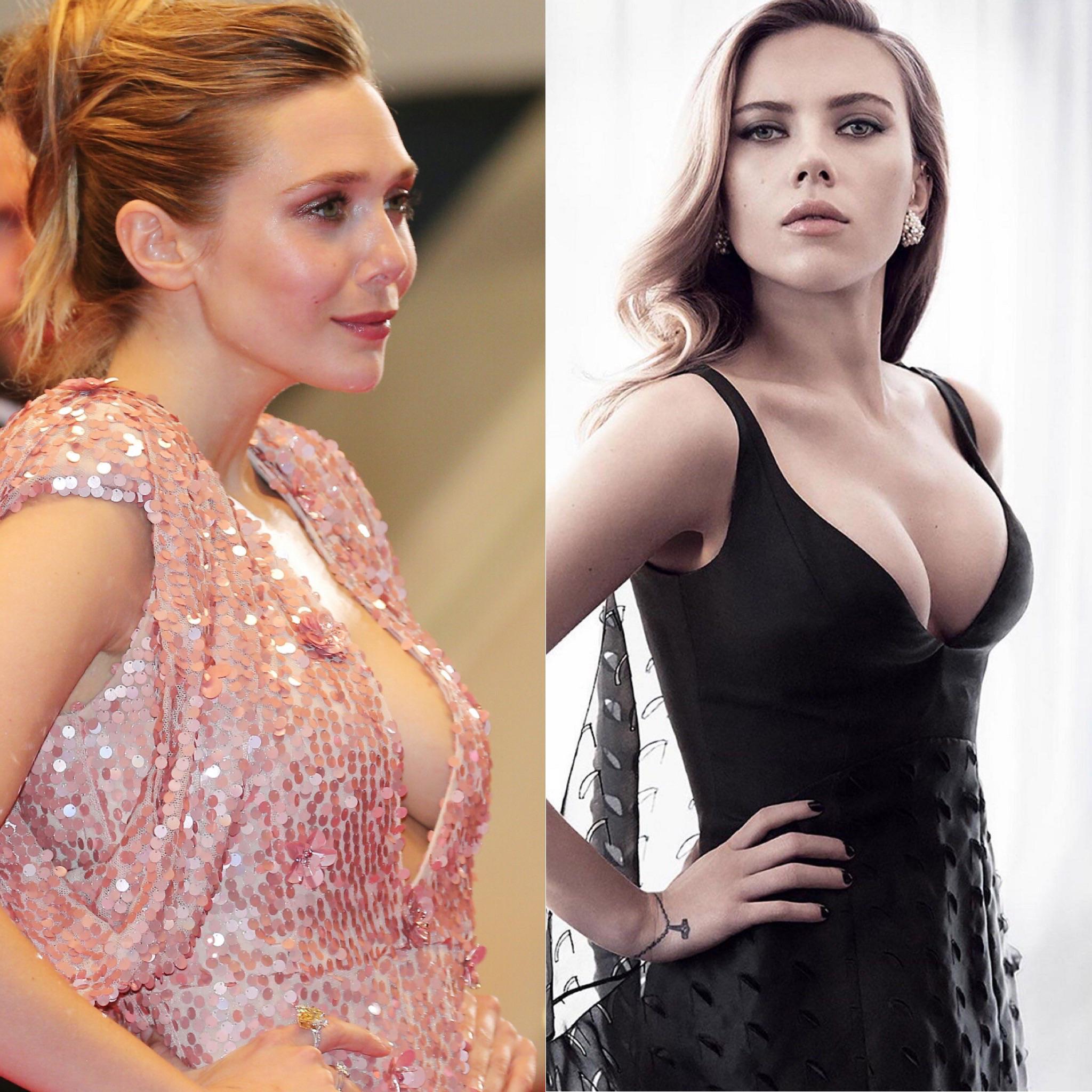 Let’s settle this, Elizabeth Olsen or Scarlett johansson, which are you having?