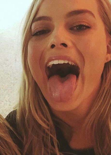 Margot Robbie opening nice and wide for your cock and cum