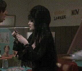 Cassandra Petersons nip slip Elvira Mistress of the Dark