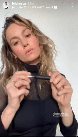 Brie Larson getting ready to suck you and all your