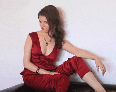 Anna Kendrick in red