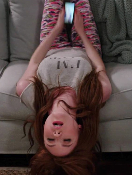 Karen Gillan in the perfect throat fuck position