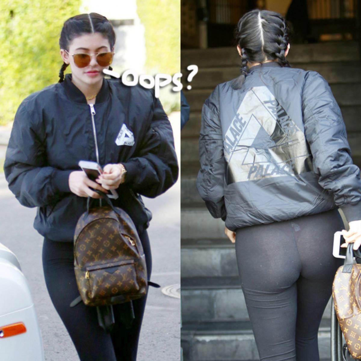 Kylie Jenner see through leggings