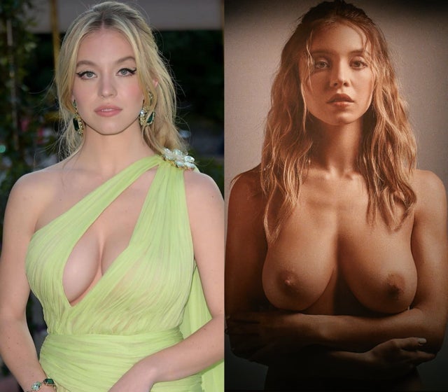 Sydney Sweeney showing off her perfect tits