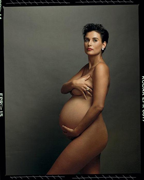 That time Demi Moore was really proud of her bump