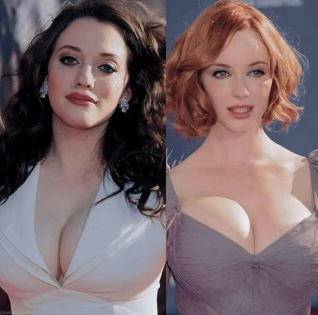 Which rack are you nutting on Kat Dennings or Christina