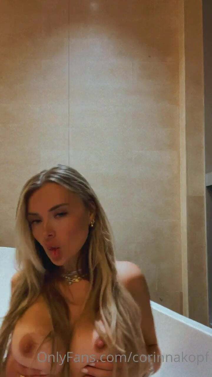 Corinna Kopf New She shakes and massages her breasts