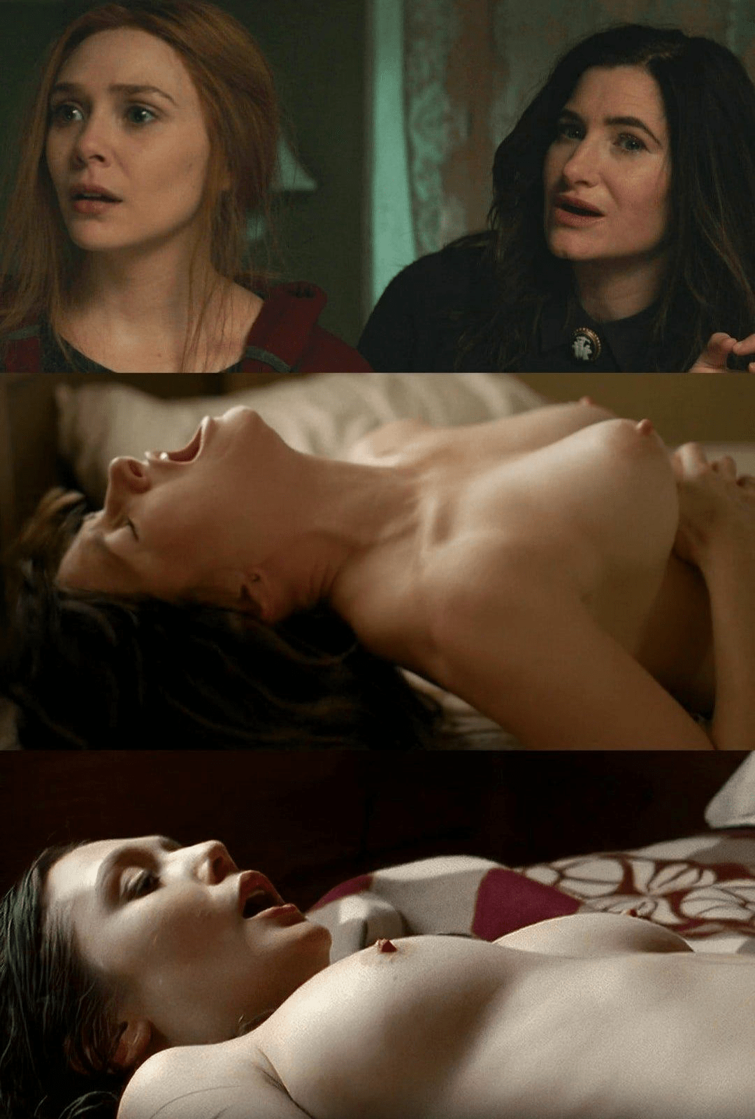 Elizabeth Olsen amp Kathryn Hahn with their tits on display